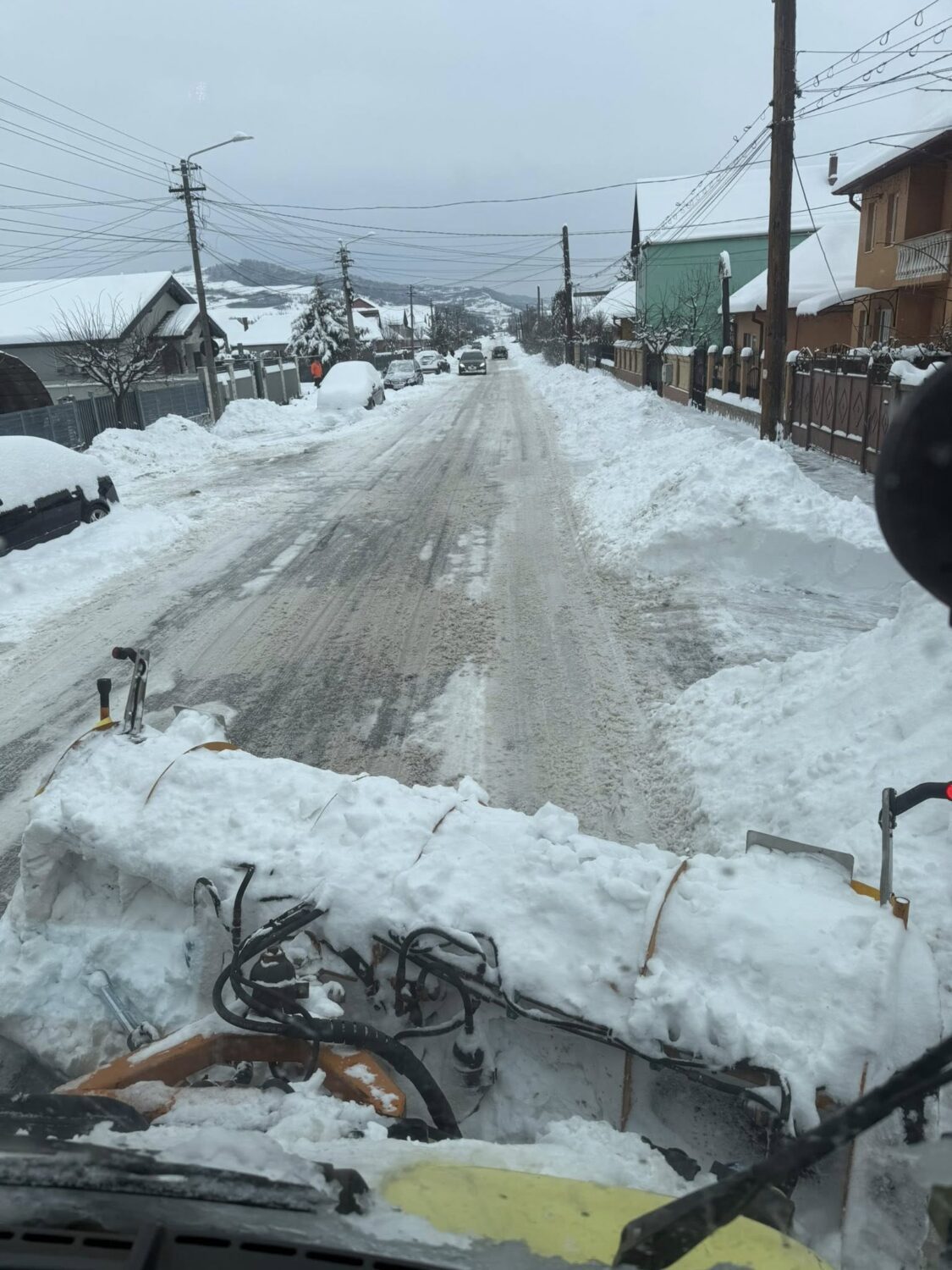 hóeltakarítás Szamosújváron téli időjárás idején