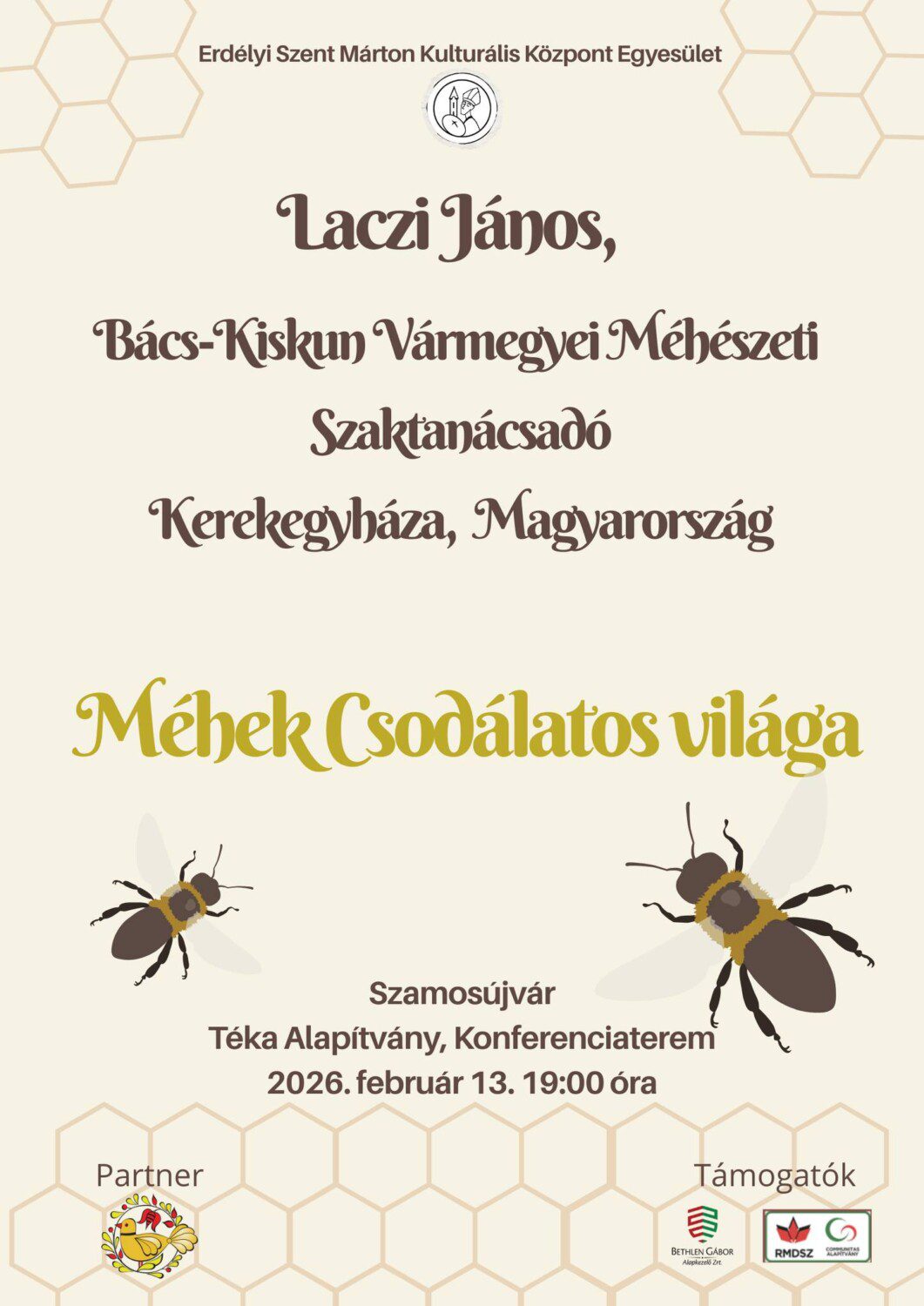 Laczi János méhészeti szaktanácsadó előadása a Téka Alapítványnál: Méhek csodálatos világa