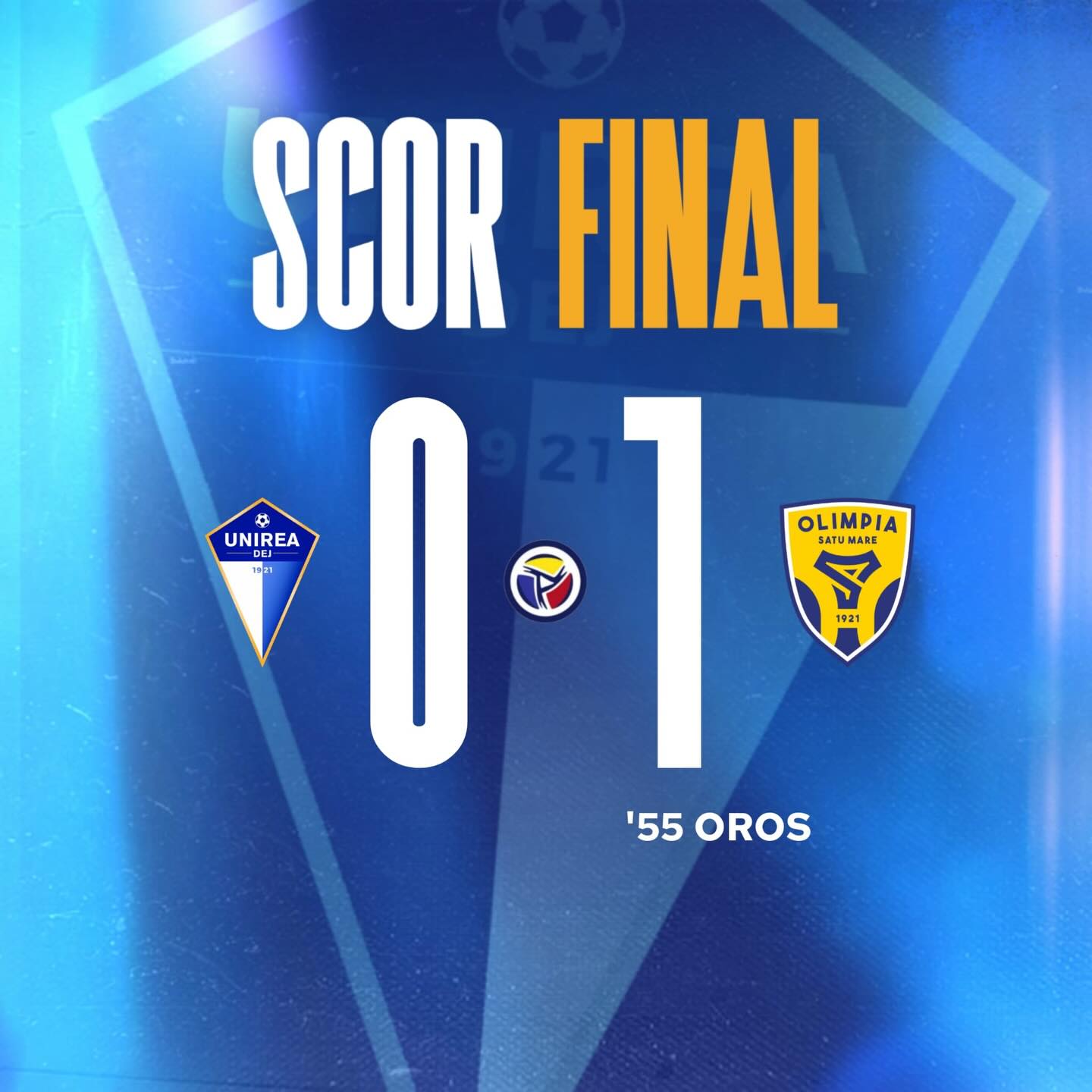Dési Unirea eredménye a Szatmárnémeti Olimpia elleni hazai mérkőzésen.
